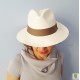 Chapeau PANAMA Blanc FEDORA