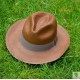 Chapeau panama classique Marron