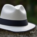 Chapeau panama grey trilby 