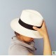 Chapeau PANAMA Blanc borsalino unisexe