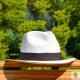 Chapeau PANAMA Blanc borsalino unisexe